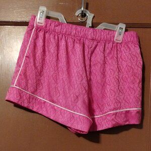 MEDIUM VICTORIA'S SECRET VS LOGO MONOGRAM SLEEP SHORTS PINK-SMALL SNAG